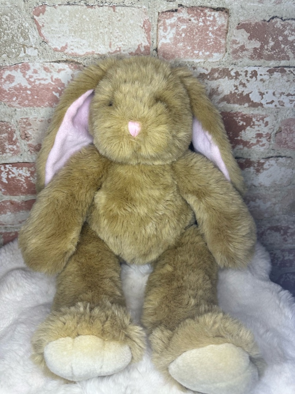 Vintage Build-A-Bear Bunny Big Ears Plush – Yellow Side Tag